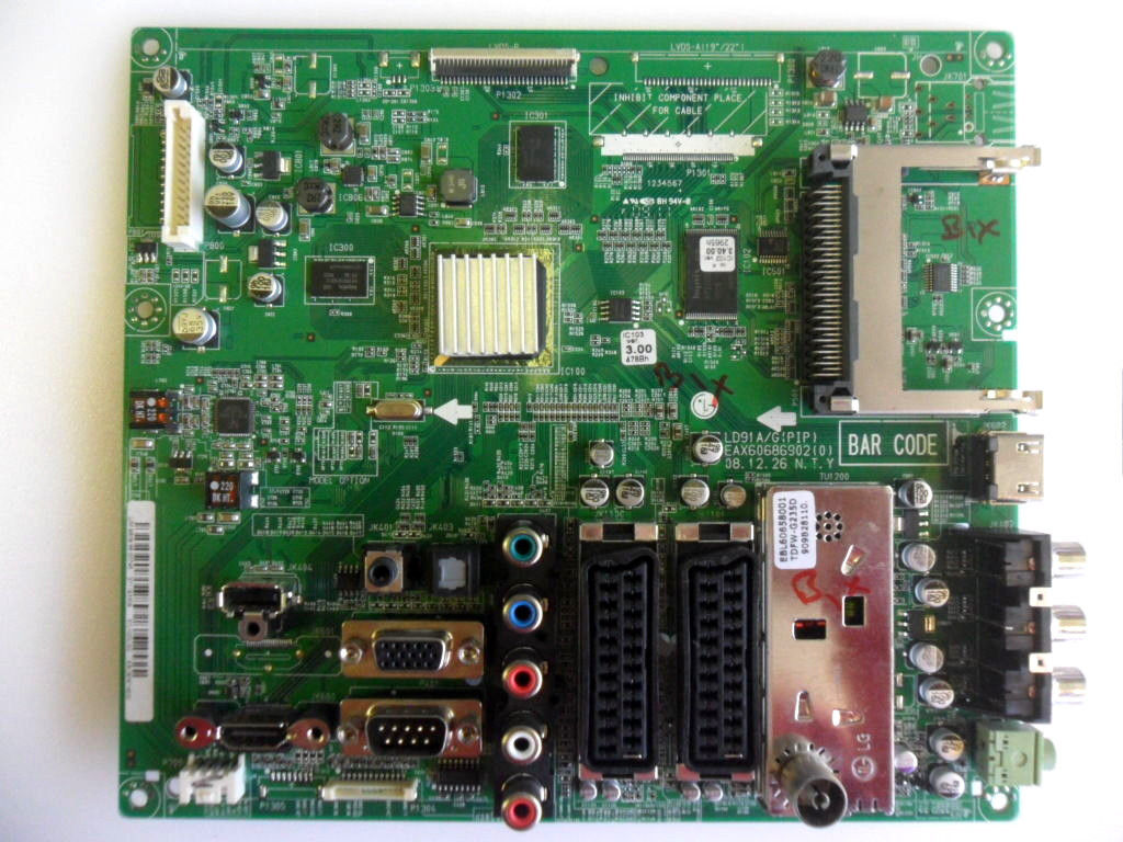 MAIN BOARD FOR LG 42LF2500 42" LCD TV EBU60710826 EAX60686902 (0